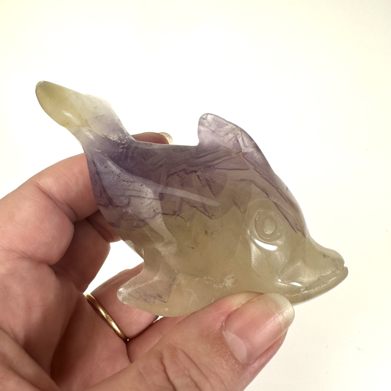 Lilla Flourit Delfin 