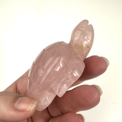 Rosakvarts skildpadde stor 