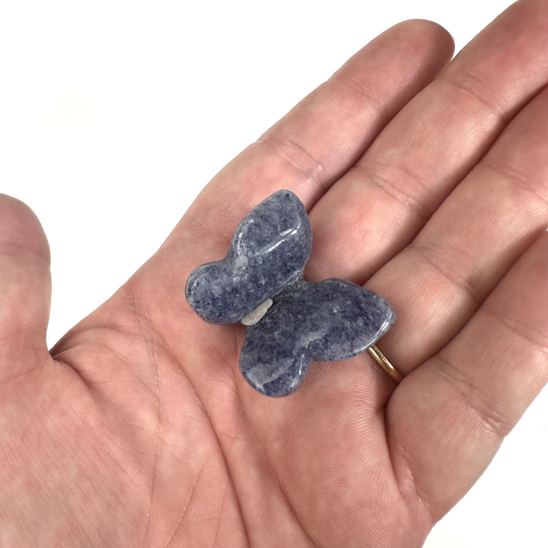 Bl Aventurin sommerfugl 