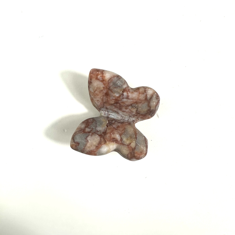 Rd Vein Jaspis sommerfugl 