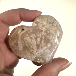 Blomster agat hjerte 