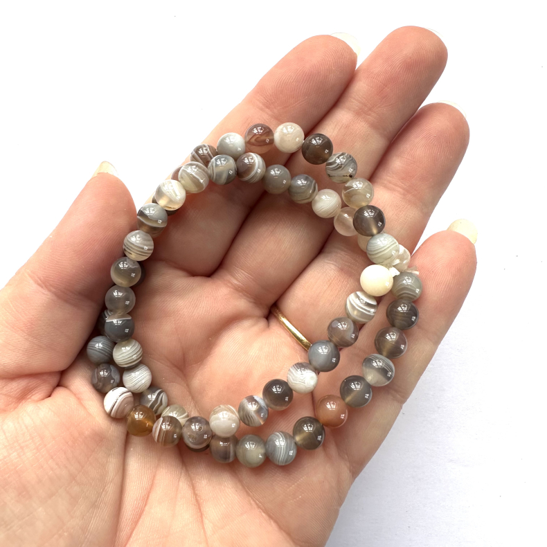 Botswana agat, Armbnd 6mm