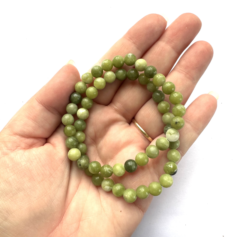 Grn jade, Armbnd 6mm
