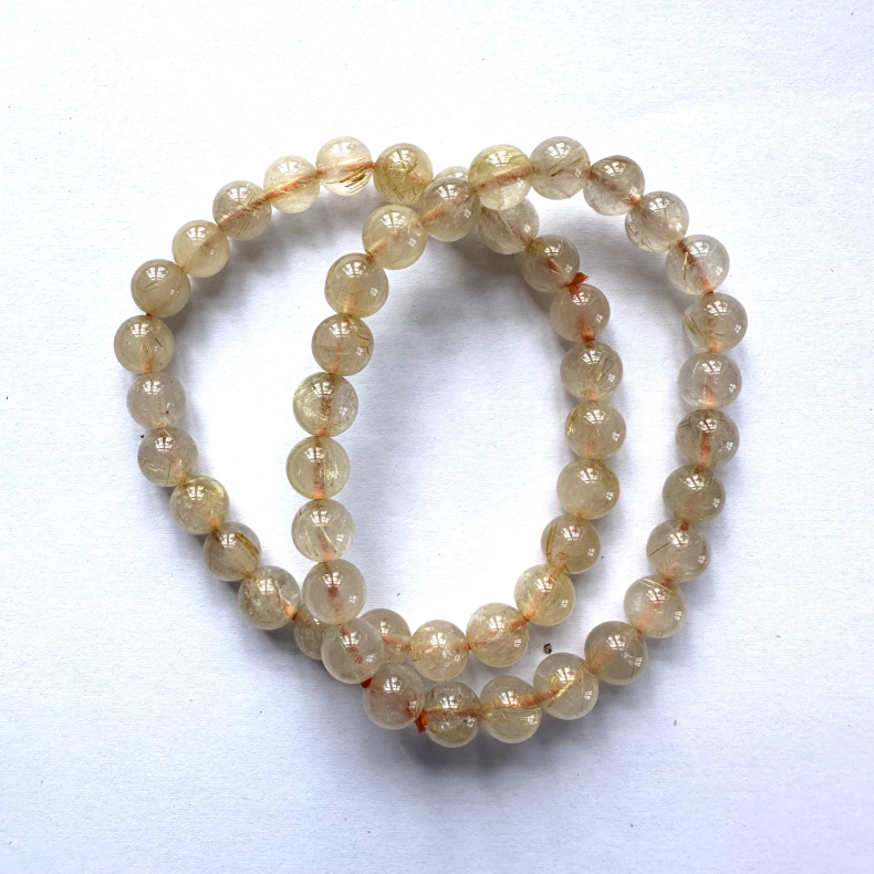 Rutilkvarts, Armbnd 6mm