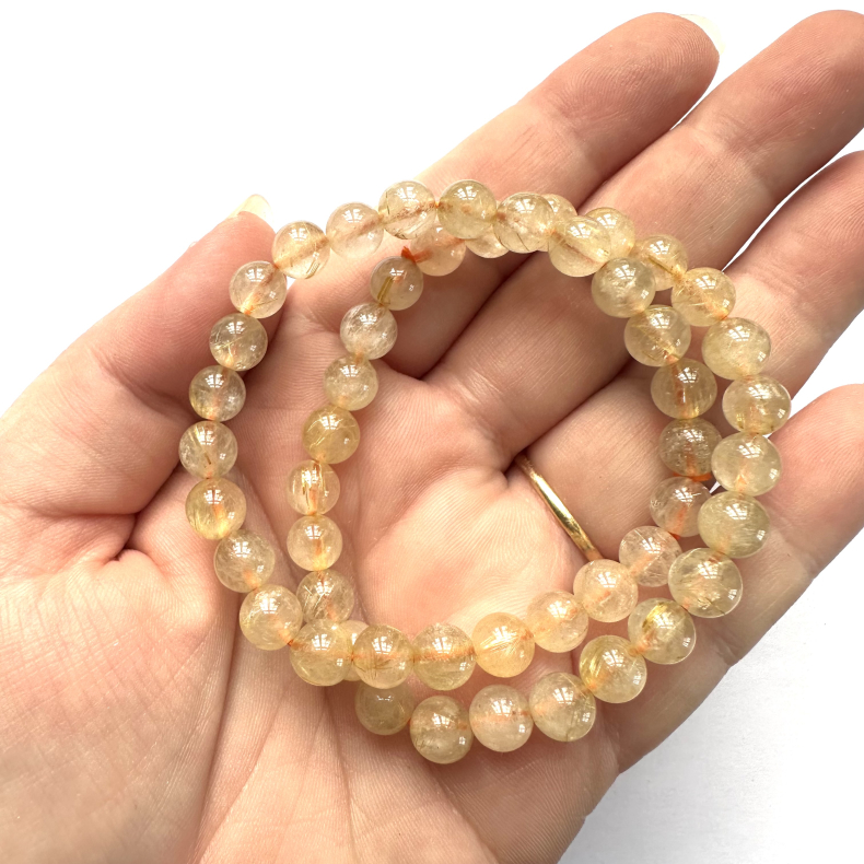 Rutilkvarts, Armbnd 6mm