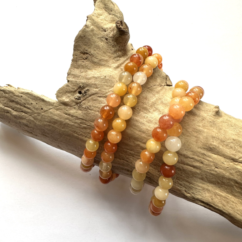 Gul jade, Armbnd 6mm