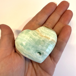 Caribisk Calcit hjerte A 