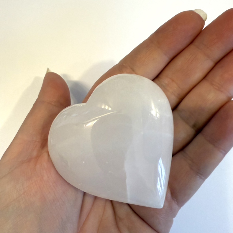 Pink Calcit hjerte C 