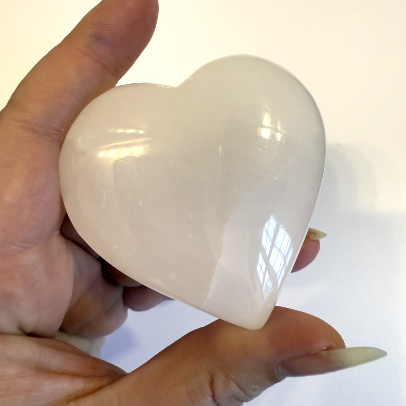 Pink Calcit hjerte C 