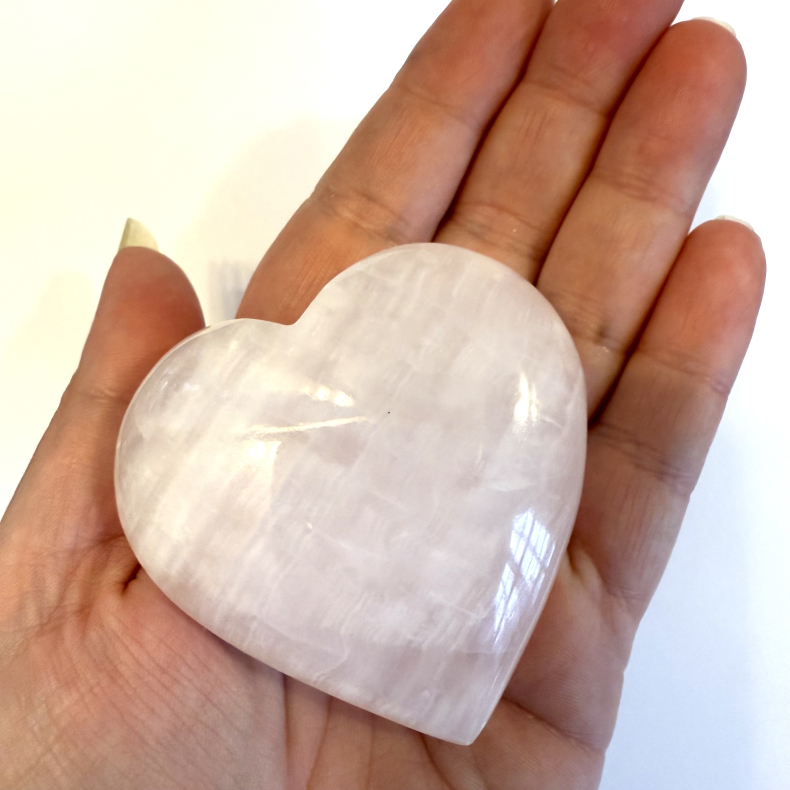 Pink Calcit hjerte A 