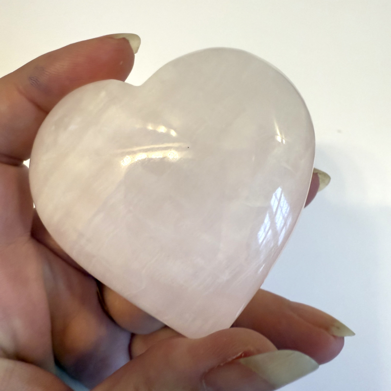 Pink Calcit hjerte A 