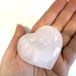 Pink Calcit hjerte B 