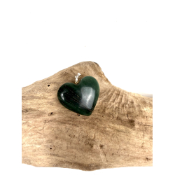 Gr�n aventurin hjerte vedh�ng 