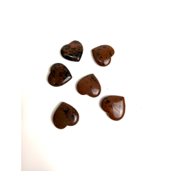 R�d obsidian mini hjerte 