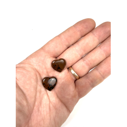 R�d obsidian mini hjerte 