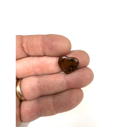 R�d obsidian mini hjerte 