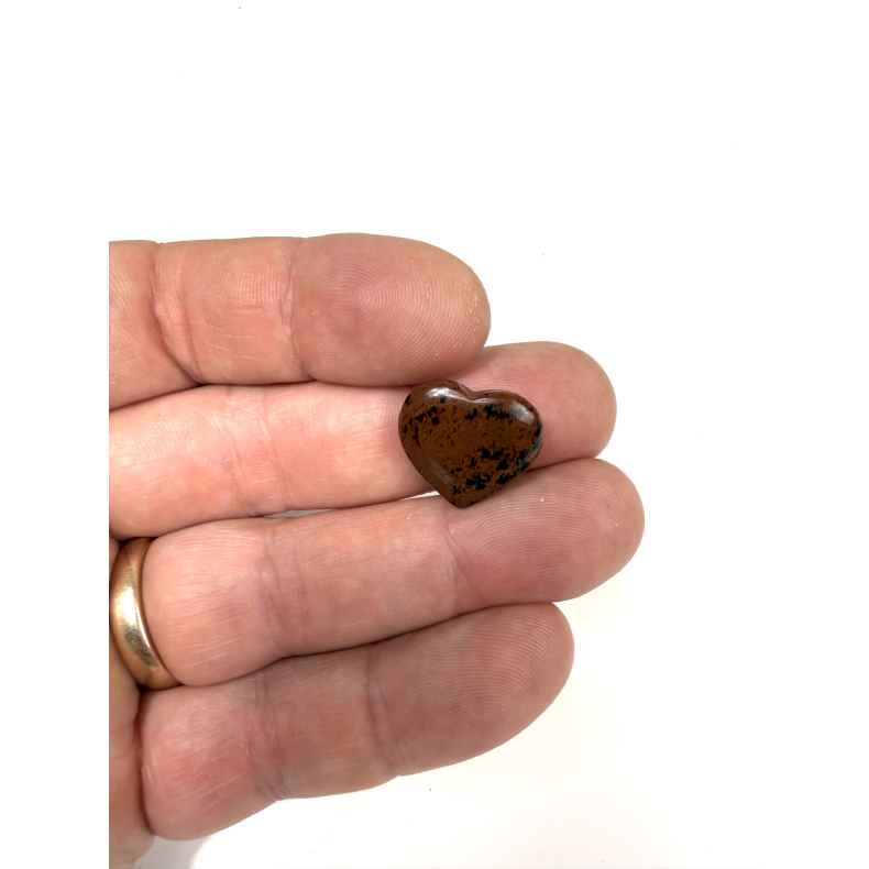 R�d obsidian mini hjerte 