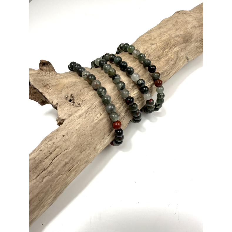 Afrikansk blodsten armb�nd 6 mm