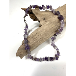 Ametyst halsk�de med chips 