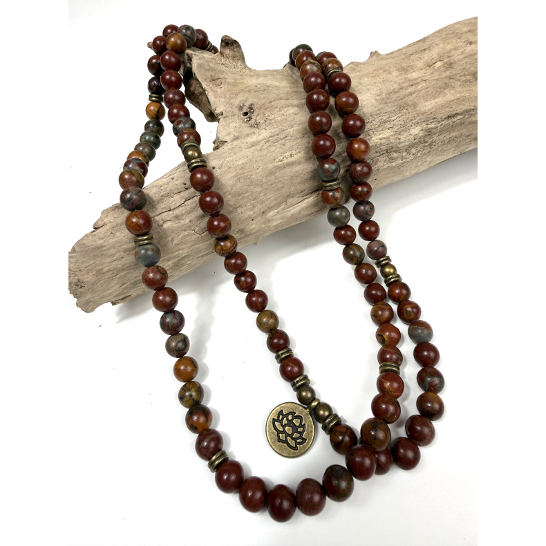 Indisk agat lang halsk�de 