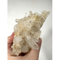 Bjergkrystal klynge med Golden healer A 