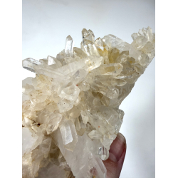 Bjergkrystal klynge med Golden healer A 