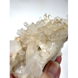 Bjergkrystal klynge med Golden healer A 