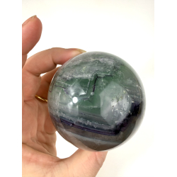 Regnbue Fluorit kugle