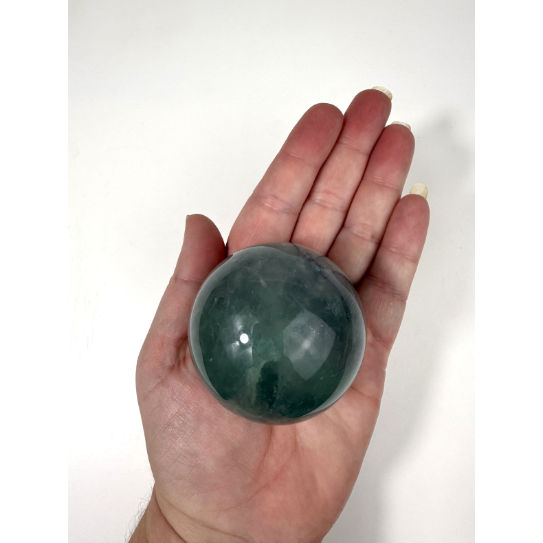 Gr�n Fluorit kugle D 