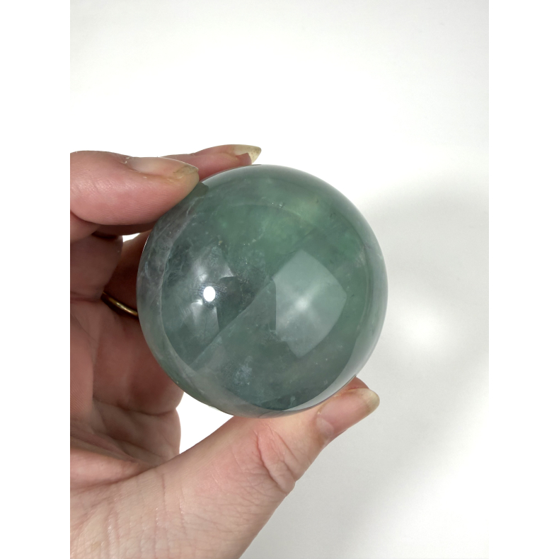 Gr�n Fluorit kugle D 