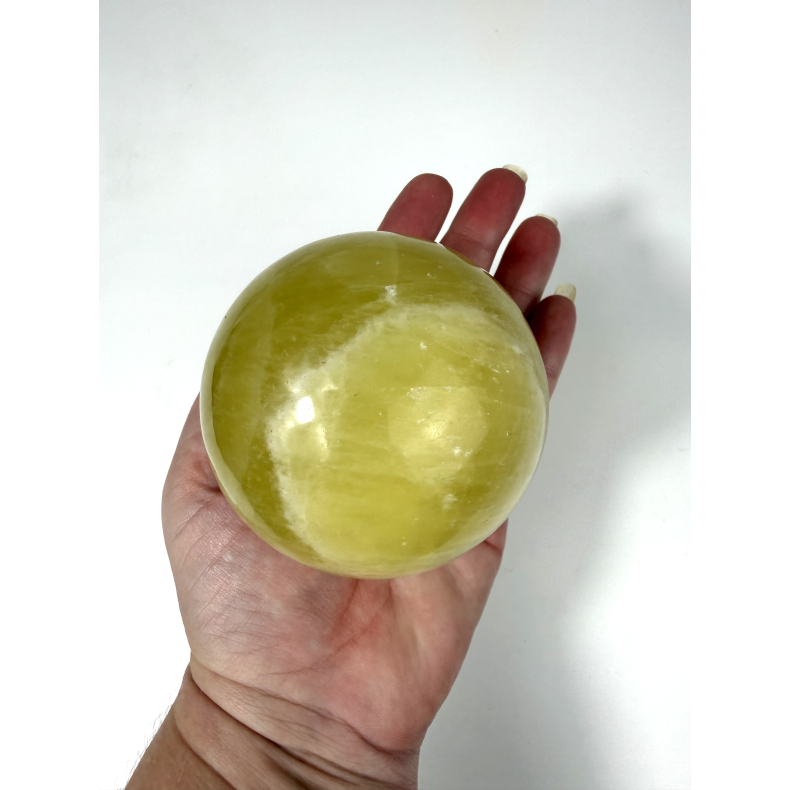 Lemon Calcit kugle D 