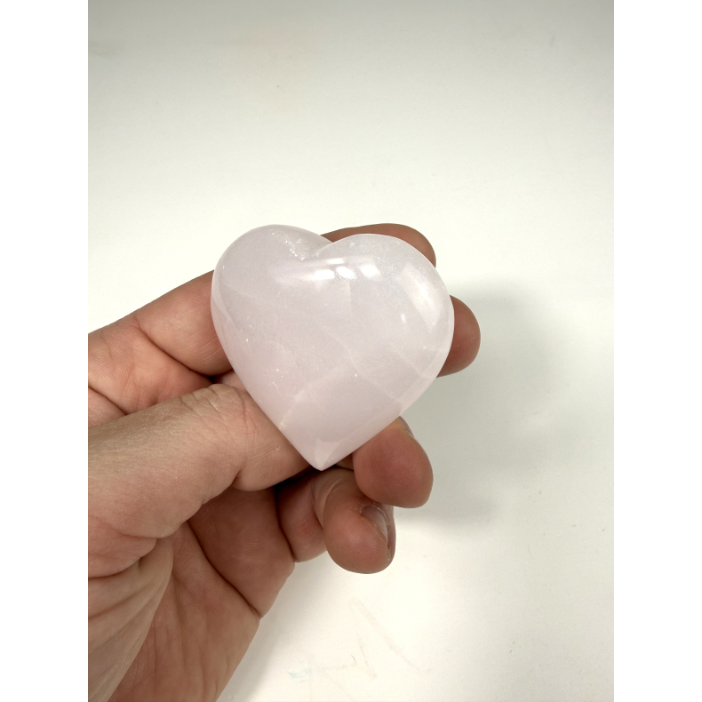 Pink Calcit hjerte F