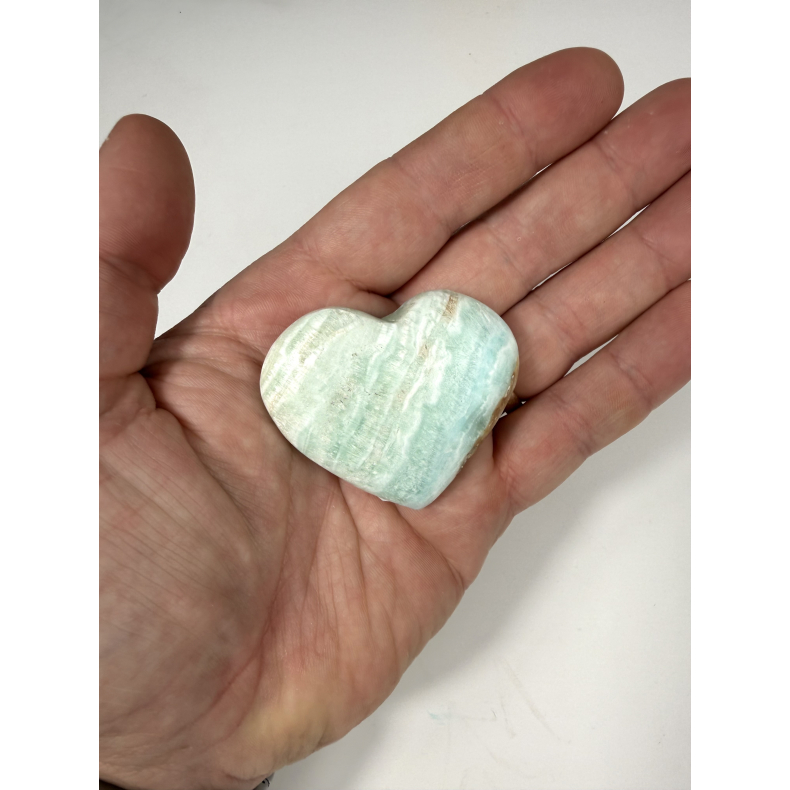 Caribisk Calcit hjerte E 