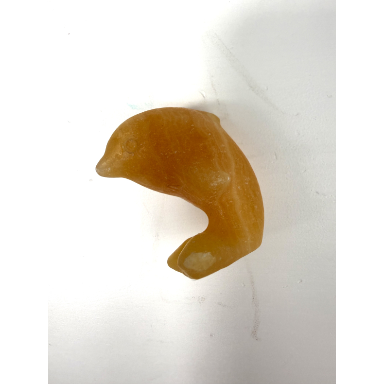 Orange Calcit delfin 