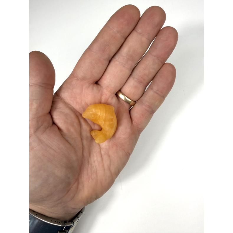 Orange Calcit delfin 