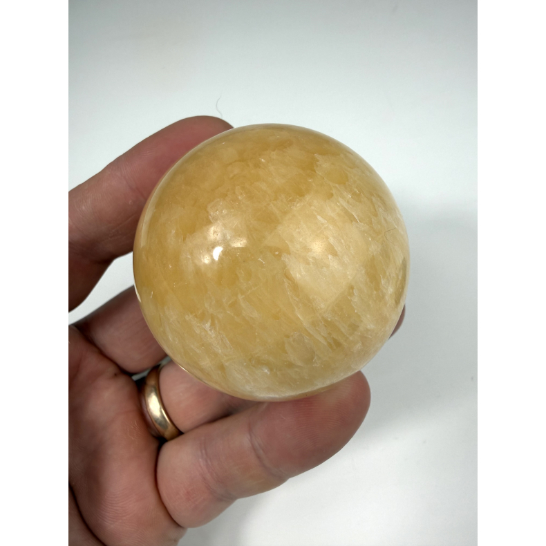 Orange Calcit kugle D 