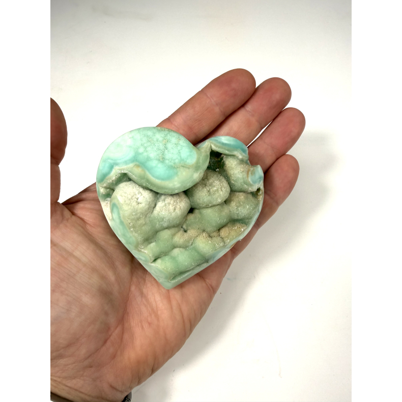 Bl� Aragonit hjerte C