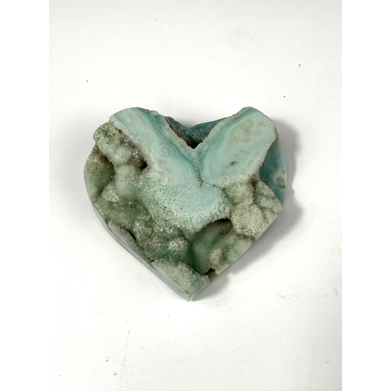 Bl� Aragonit hjerte B 