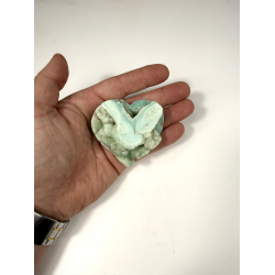 Bl� Aragonit hjerte B 