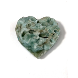 Bl� Aragonit hjerte A 