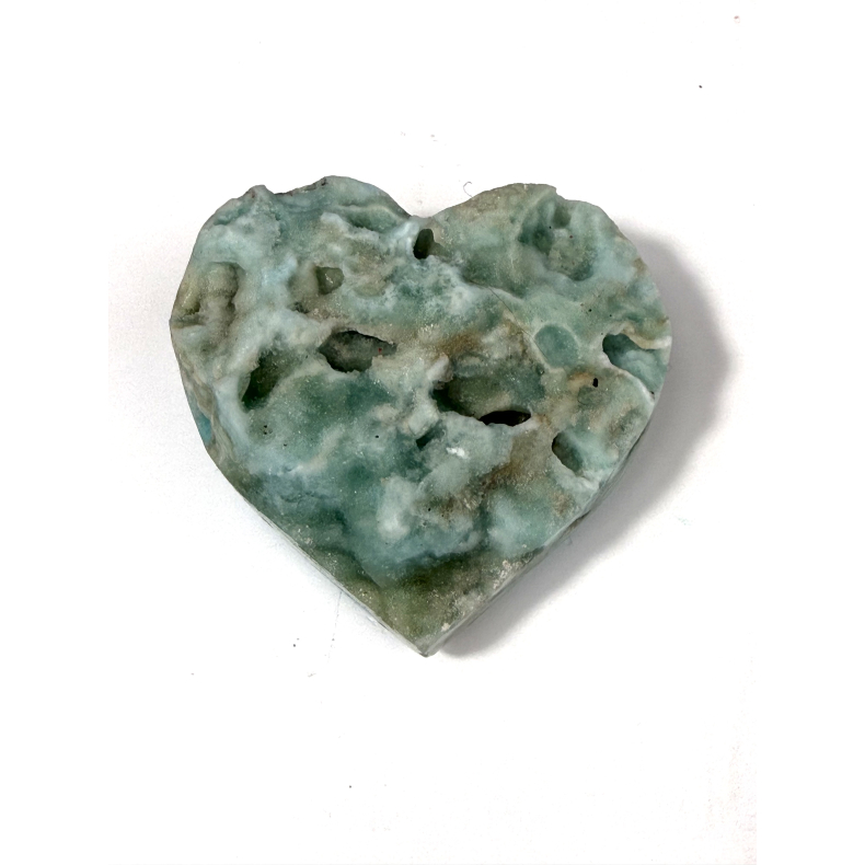 Bl� Aragonit hjerte A 