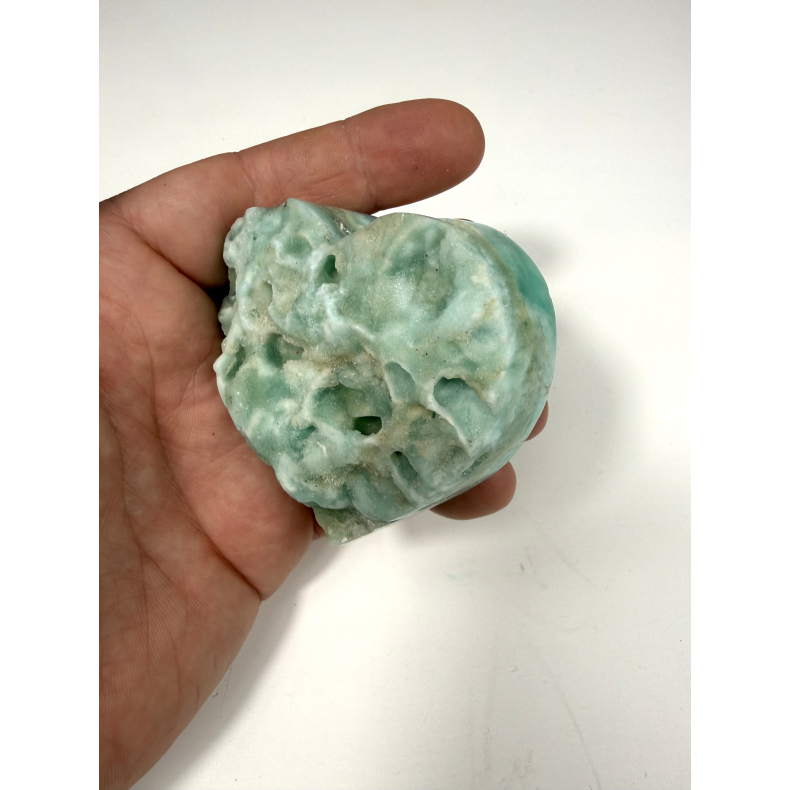 Bl� Aragonit hjerte A 