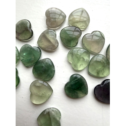 Gr�n Fluorit, mini hjerte 