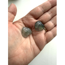 Gr�n Fluorit, mini hjerte 