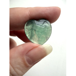 Gr�n Fluorit, mini hjerte 