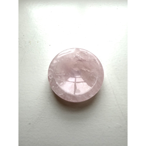 Rosakvarts, sk�l/holder 