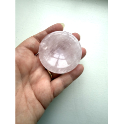 Rosakvarts, sk�l/holder 