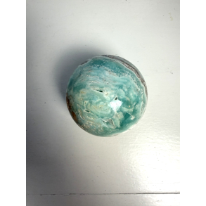 Bl� Aragonit kugle A 