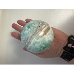 Bl� Aragonit kugle A 