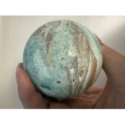 Bl� Aragonit kugle A 